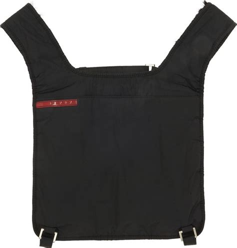 prada chest rig|Prada Reversible Goat Fur Chest Rig Bag 'Nero'.